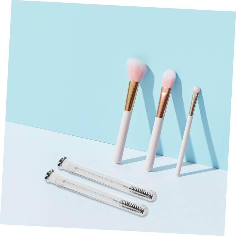 Beavorty 10pcs Portable Mascara Wands Tube Elegant Lash Brush for