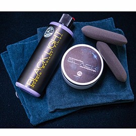 Chemical Guys Kit de Mantenimiento de Pintura Negra y Oscura con Cera, Esmalte y Toallas HOL-201