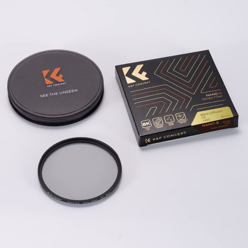 K&F Concept 49mm Black-Mist 1/2 Diffusion Filter Soft Glow Cine