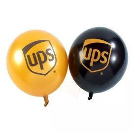 UPS 24 Pack UPS 11" Brown Gold Latex United Parcel Service Party Christmas Balloons
