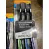 Rexall Drug (3) 6 Packs. Charcoal Infused Toothbrush To Whiten