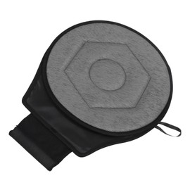 Round Car Swivel Seat Cushion, Swivel Seat Cushion, Seat Cushion， Fits Car Seat Space Washable Cover Easy to Move Suitable for Elderly Pregnant Women Children (Red) (Grey)