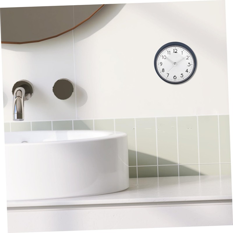 ABOOFAN Suction Cup Shower Clock Wall Clock for Bathroom Kitchen