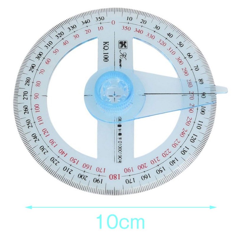 Full Circle Protractor Math Protractor 360 Degree Protractor Mathematical Geometric