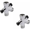Cnx Desviador Para Regadera De Plástico (2 Pack)