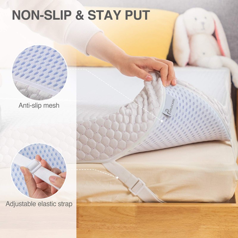 PERLECARE 3 Inch Gel Memory Foam Mattress Topper for Pressure