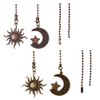 Ximimark 2 pcs Set Of Sun And Moon Pull Chain,