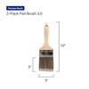Pro Grade - Paint Brushes - 2Ea 3" Flat Brushes
