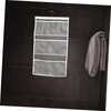 Ciieeo 1Pc White Hanging Bathroom Organizer with Mesh Pockets for