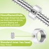 8 Piece Depth Stop Rings Set, Depth Stop for Drills