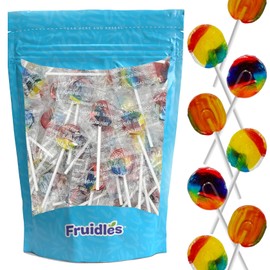Lollipops Suckers, Sugar-Free, Pediatric Rainbow, Tooty Fruity Flavor, Kosher Certified Parve, Individually Wrapped (112 Count, 2 Pounds)