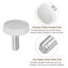 QUARKZMAN 20pcs M4 x 10mm Threaded Knurled Handle Knobs Thumb