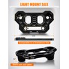 UNI-SHINE 2-Pack Hood Mounting Brackets for Light Bar Fit for