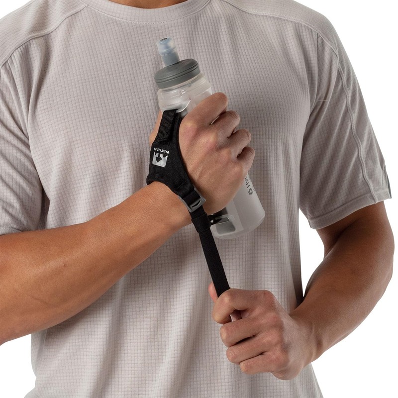 NATHAN Hydration Bottle Flask NS40280 Exo Shot Light Bottle 14oz