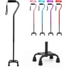 Homodoskey Adjustable Walking Cane with Offset Soft Cushioned Handle for