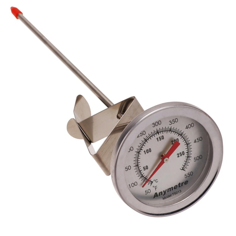 STOBAZA 1pc Stainless Steel Barbecue Thermometer Dial Baking Thermometer for