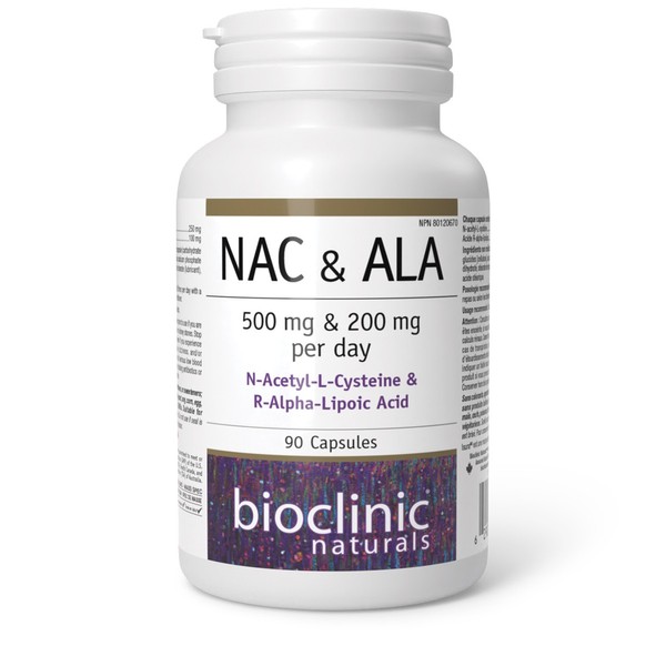 Bioclinic Naturals NAC And ALA 90 Capsules