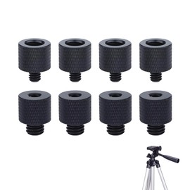 KSUKTSW Pack of 8 Tripod Screw Adapters, 3/8 Inch to 1/4 Inch & 1/4 Inch to 3/8 Inch Thread Adapter, Camera Screw Adapter, Tripod Screw Adapter for Camera, Speaker, Microphone Stand, Monopod