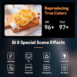 ULANZI LM-P40 Bi-Color LED Video Luz,2700-6500K 40W Portable Camera Light