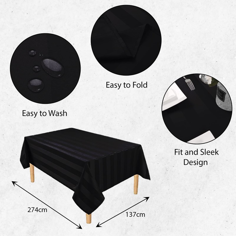 Table Cloth Tablecloths Square and Rectangular Premium Fabric Tablecloth, Waterproof