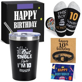 Festivora 10 Year Old Boy Birthday Gift Ideas, Unique Funny Gift Set Box for 10th Boys, Ten Gifts Ideas for Boys Son Grandson Nephew Friend Birthday