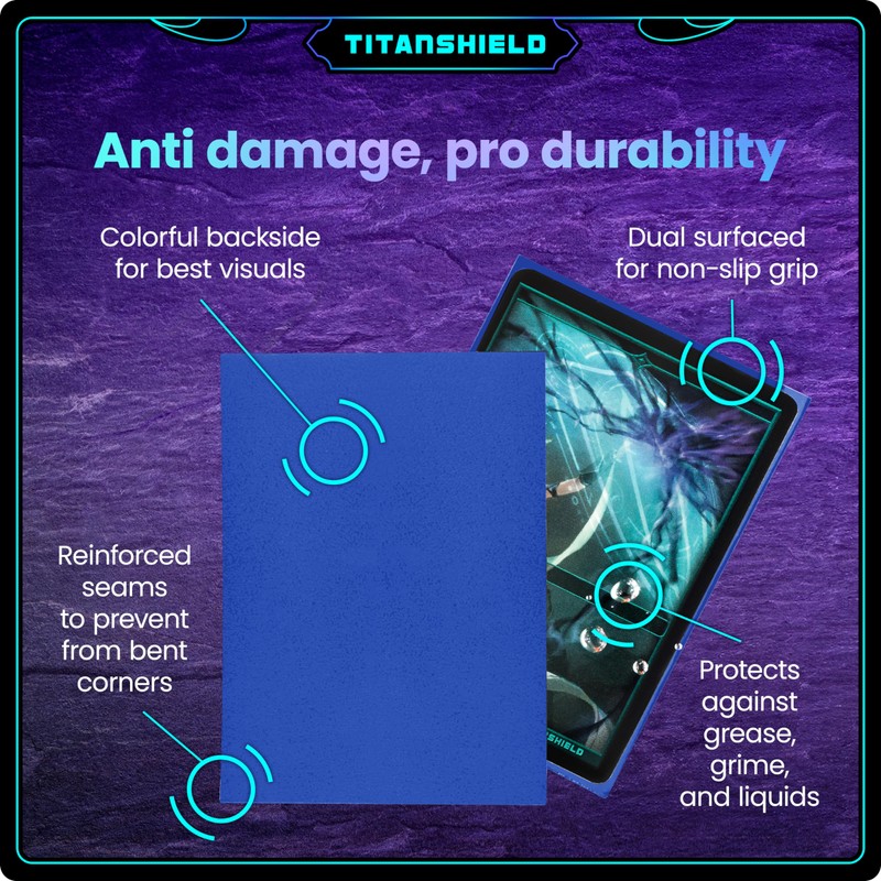 TitanShield Board Game Trading Card Sleeves Standard Size Cover Protector