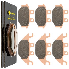 Caltric Front and Rear Sintered Brake Pads for Kawasaki KVF300 Brute Force 300 2012-2025
