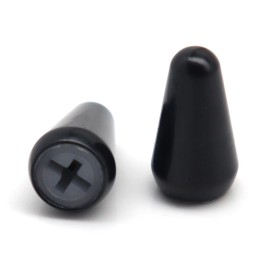 Unbranded 3x Metal Cross Guitar 3 Way/5 Way Pickup Switch Tips Black Switch Cap for ST TL