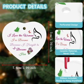 Inspirational Gifts for Women Ceramic Ornament Keepsake Sign with Inspirational Quotes Motivational Gifts for Women Christmas Birthday Gifts for Friend Sister Wife Mum Grandma