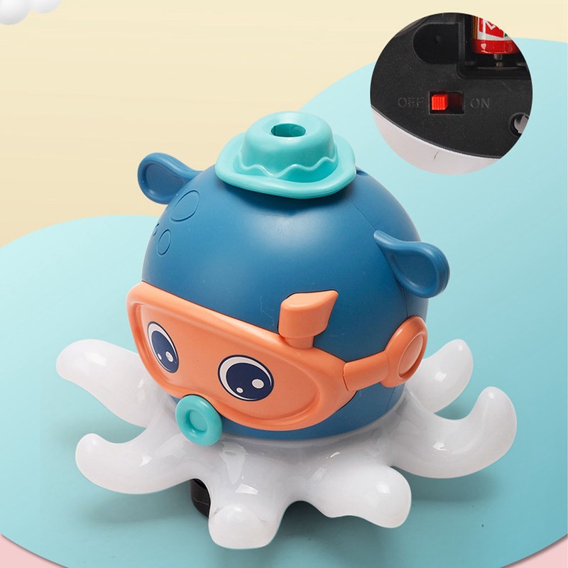 Baby Floating Ball Toy Electric Octopus Bath Toy Music Light