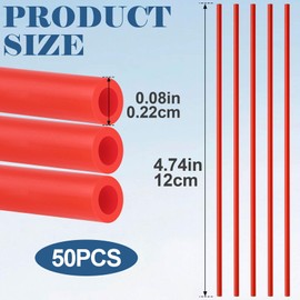 DC,CLISENCE 50 Pcs Red Spray Can Straw, Spray Can Extension, Spray Can Nozzle Extension, Aerosol Sprayer Nozzle Extension Tubes for Narrow Space Paint Lubricate Cleaner, Home Improvement, DIY Projects