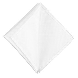 Molain Mens Pocket Square Satin Pocket Square for Men Solid Color Handkerchief Suit Pocket Squares Classic Pure Silk Hankies for Business Wedding(White)