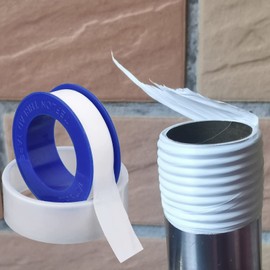 Teflon Plumbers Tape,PTFE Pipe Sealant & Plumbing Thread Tape,Pipe Sealing Water Seal for Shower Head,White (1/2 by 520 Inches 10 Rolls)