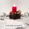 GDN Napkin Set 6 Pieces Christmas White Jacquard 45 x