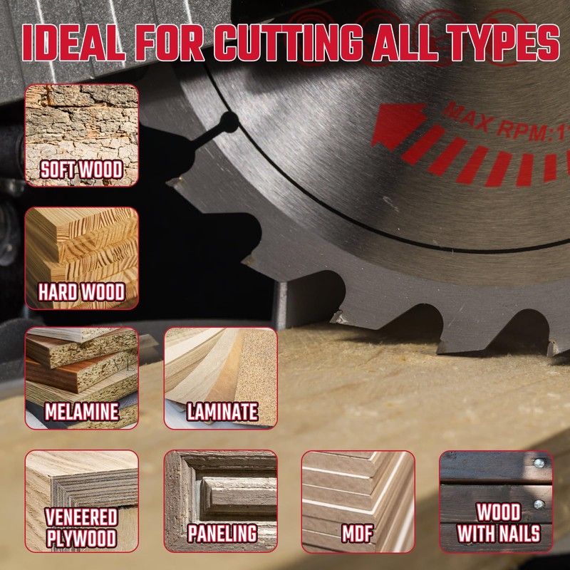3 Pcs 3 in 36T Circular Saw Blade for Wood,