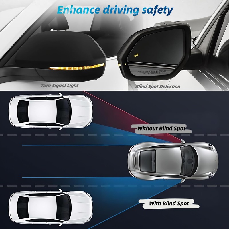 Driver Left Side Mirror Compatible With Volkswagen Atlas 2018 2019