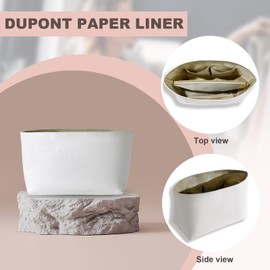 Purse Organizer Insert for Longchamp Le Pliage Handbag Ultra-light Dupont Paper tote bag Inserts Y099Khaki-Medium