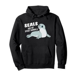 Seals Are My Spirit Animal Funny Seals Lover Pullover Hoodie