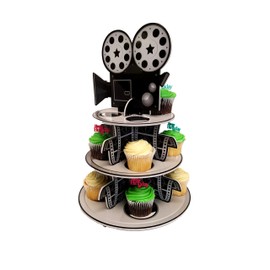 Cupcake Stand for Children's Parties, 3 Tier Movie Night Theme!