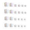 MouyouGlow Pack of 24 Fake Toenails, Toenails for Sticking, Short,