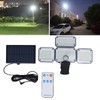 4 Head Solar Sensor Light 7700K 8W IP65 3 Gear