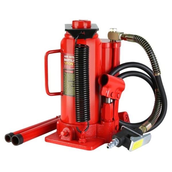 YS 12T All Welded Air Hydraulic Bottle Jack Lifting Range