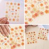 2pcs 5D Embossed Flower Nail Stickers, Self-Adhesive Summer Nail Flower