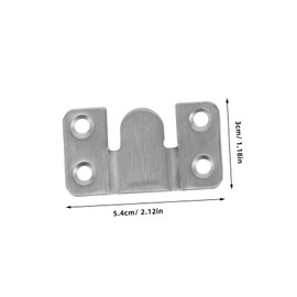 SHINEOFI 4 Pairs Stainless Steel Z Clip Flush Mount Bracket for Secure Picture Frame Hanging Includes Screws Versatile Hardware for Furniture and Headboard Installation