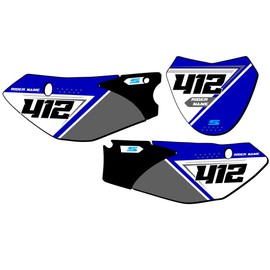 2008-2025 TTR 110 SG65 Custom MX Number Plates Senge Graphics Kit Compatible with Yamaha