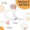 Hoolerry 10 Pcs Yogurt Jar Lids Set 2.64 Inch Clear