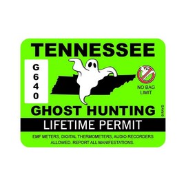 RDW Tennessee Ghost Hunting Permit Sticker Premium Decal Die Cut Paranormal Hunter TN