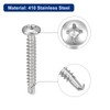sourcing map #6-1" Self Drilling Screws, 120pcs 410 Stainless Steel