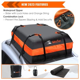 MeeFar Car Roof Bag XBEEK Rooftop top Cargo Carrier Bag Waterproof 15 Cubic f...