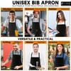 LEFUNDA® Waterproof Apron with 3 Pockets, Adjustable BBQ Apron with